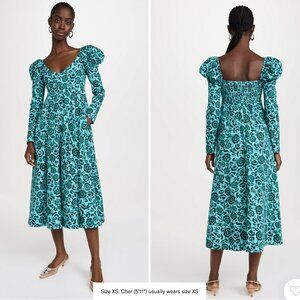 NWT De Loreta Frida Dress in Narciso Print
